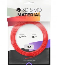 3Dsimo Filament PLA II - czerwony, fioletowy, zielony 15m