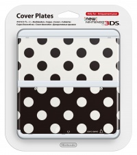 New 3DS Cover Plate 15 (Black/White Dots)