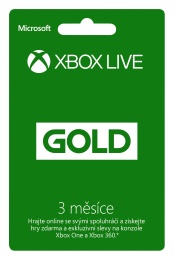 Xbox Live 3 months Gold Card