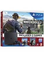 PS4 Konzole 1TB Slim + WatchDogs + Watch_dogs 2