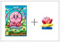 WiiU Kirby and Rainbow Paintbrush + amiibo Kirby