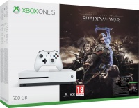 XONE S 500GB White + Middle-Earth: Shadow of War
