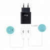 i-tec USB Power Charger 2-Port 2.4A Black