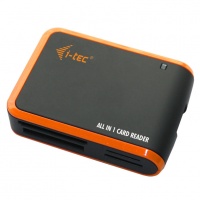 i-tec USB 2.0 All-in-One Card Reader BLACK/ORANGE