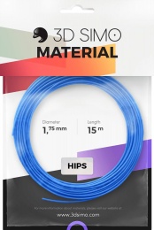 3Dsimo Filament HIPS - niebieski, różowy, żółty 15m 