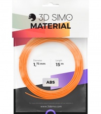 3Dsimo Filament ABS II - pomarańczowa, czarna, biała 15m