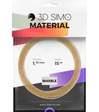 3Dsimo Filament MARBLE - szary 15m