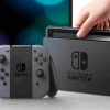 Nintendo Switch console with gray Joy-Con