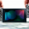 Nintendo Switch console with gray Joy-Con