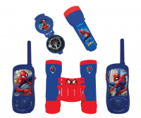 Zestaw Spiderman - krótkofalówki, lornetka, latarka