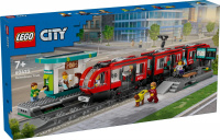 LEGO CITY 60423 Tramvaj a zastávka v centru města