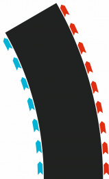 52004 Zatáčky 60° (3x levá, 3x pravá) Hybrid